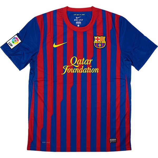 Tailandia Camiseta Barcelona Primera Equipación Retro 2011 2012 Azul Rojo